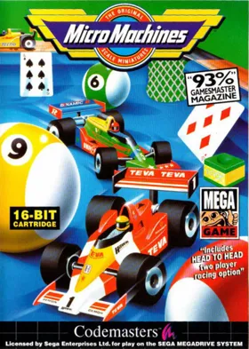 Micro Machines (USA, Europe) (MDMM ACD3) box cover front